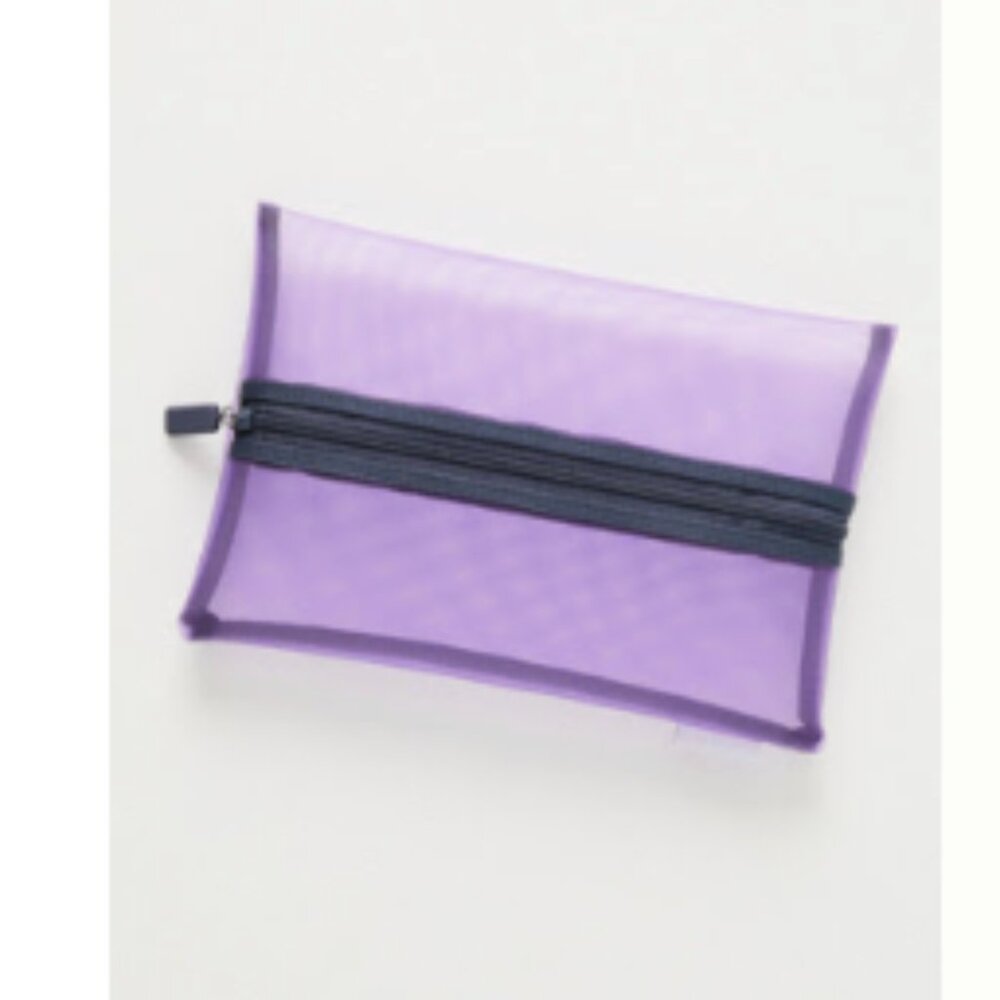 [Anthropologie] Center-Zip Mesh Pouch